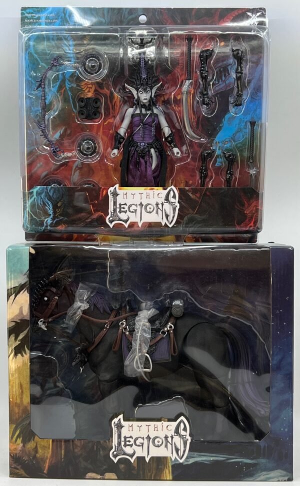 FOUR HORSEMEN MYTHIC LEGIONS ILLYTHIA AND PHOBUS HORSE ACTION FIGURE SET
