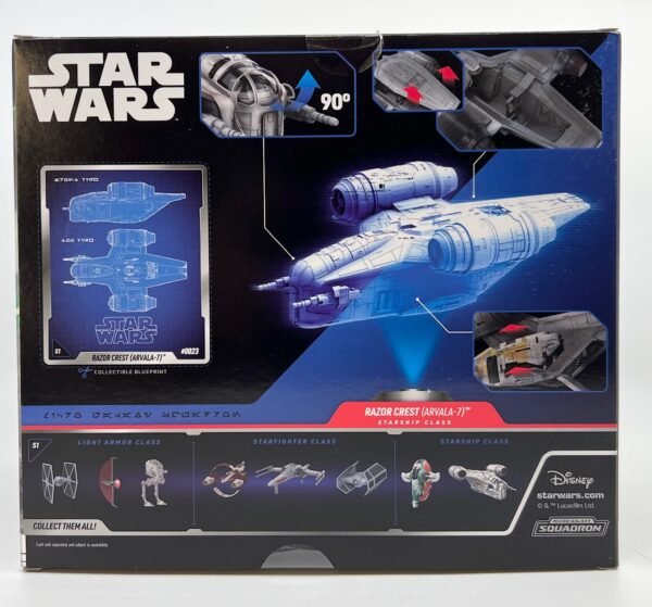 JAZWARES MICRO GALAXY SQUADRON MANDALORIAN RAZOR CREST NEW SEALED 2022 LAUNCH EDITION