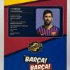 MESSI BARCELONA FC STORE OFFICIAL ACTION FIGURE DOLL 12 INCHES SCALE