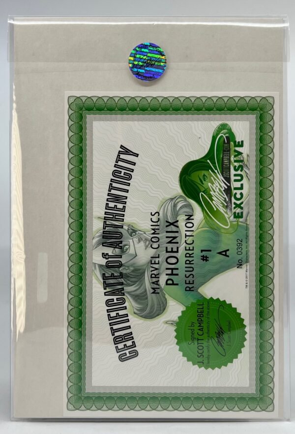 IMG_0341 J SCOTT CAMPBELL PHOENIX RESURRECTION COVER A SIGNED WITH COA