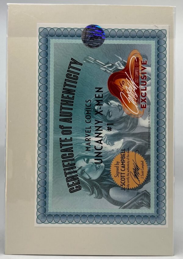 EXTRAORDINARY X-MEN # 1 (2comics lot)COVER BY J SCOTT CAMPBELL SIGNED WITH COA