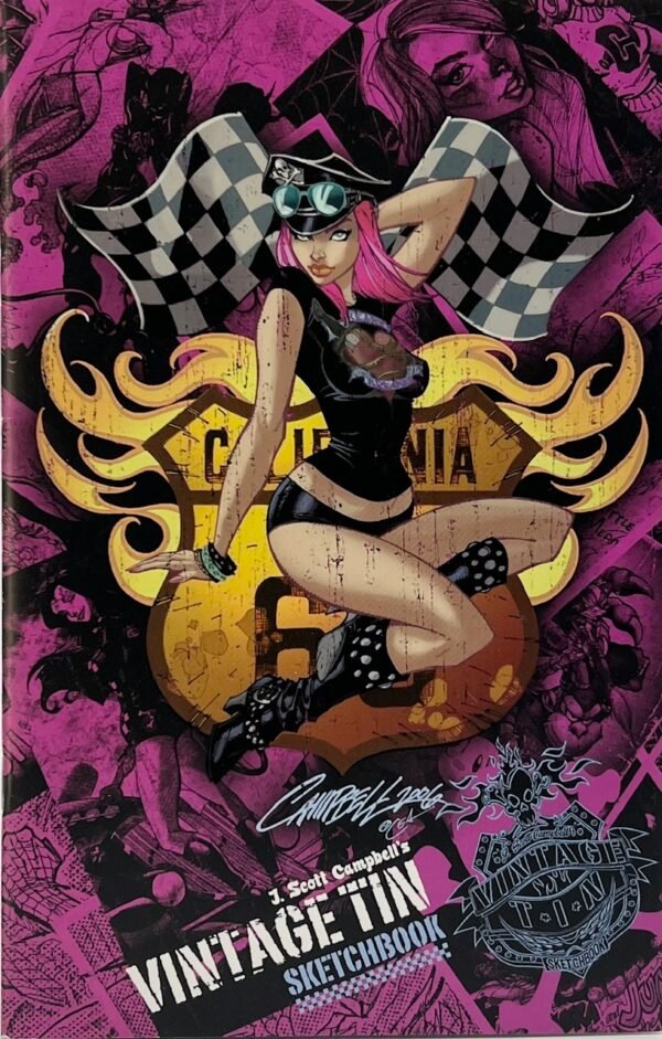 J SCOTT CAMPBELL 2006 SKETCHBOOK SDCC EXCLUSIVE SIGNED