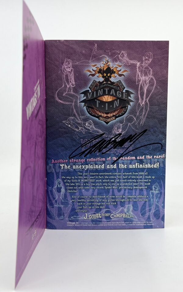 J SCOTT CAMPBELL 2006 SKETCHBOOK SDCC EXCLUSIVE SIGNED