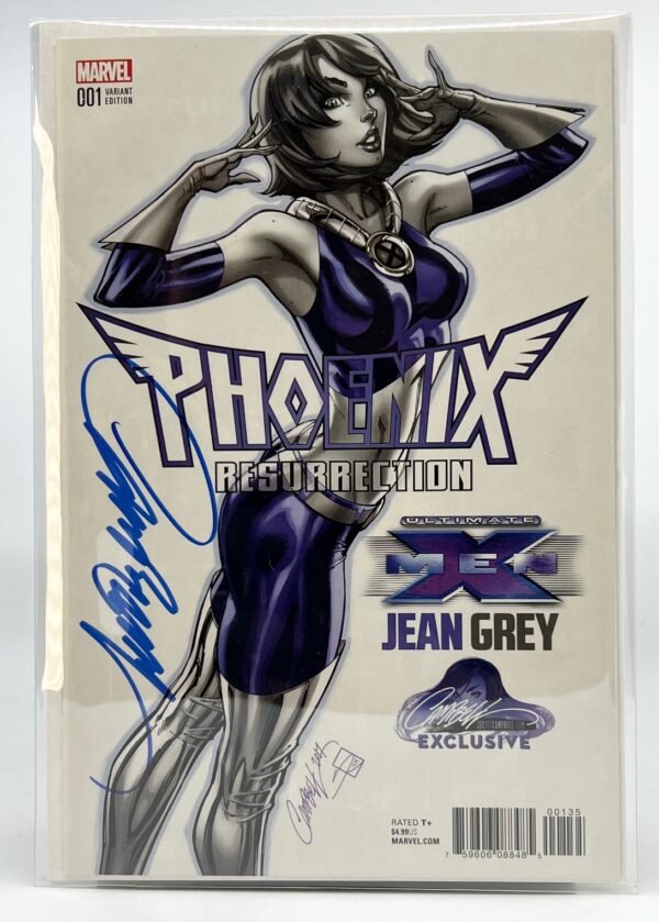 PHOENIX RESURRECTION # 1 COVER B BY  J SCOTT CAMPBELL SIGNED WITH COA