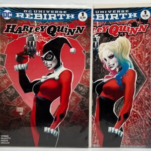 HARLEY QUINN # 1 DC UNIVERSE REBIRTH COVER BY MICHAEL TURNER SET OF 2