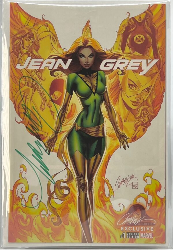 J SCOTT CAMPBELL JEAN GREY # 1 SIGNED WITH COA