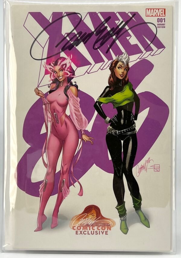 ASTONISHING X-MEN # 1 COVER D BY J SCOTT CAMPBELL SIGNED WITH COA