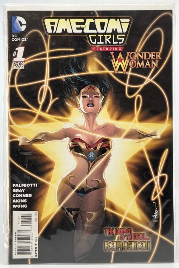 DC COMICS & DC DIRECT AME COMI #1 AND AME COMI WONDER WOMAN (open box)HEROINE SERIES FIGURE