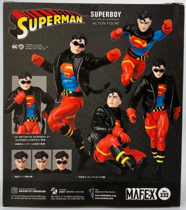 MEDICOM MAFEX RETURN OF SUPERMAN SUPERBOY ACTION FIGURE AUTHENTIC BRAND NEW