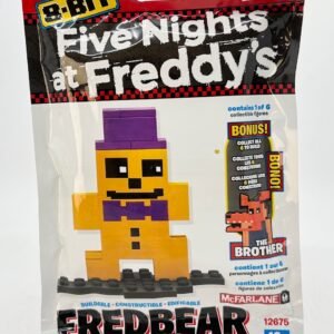 MCFARLANE FIVE NIGHTS AT FREDDY'S 8 BIT FNAF SERIES 2 FREDBEAR PLUSH RARE
