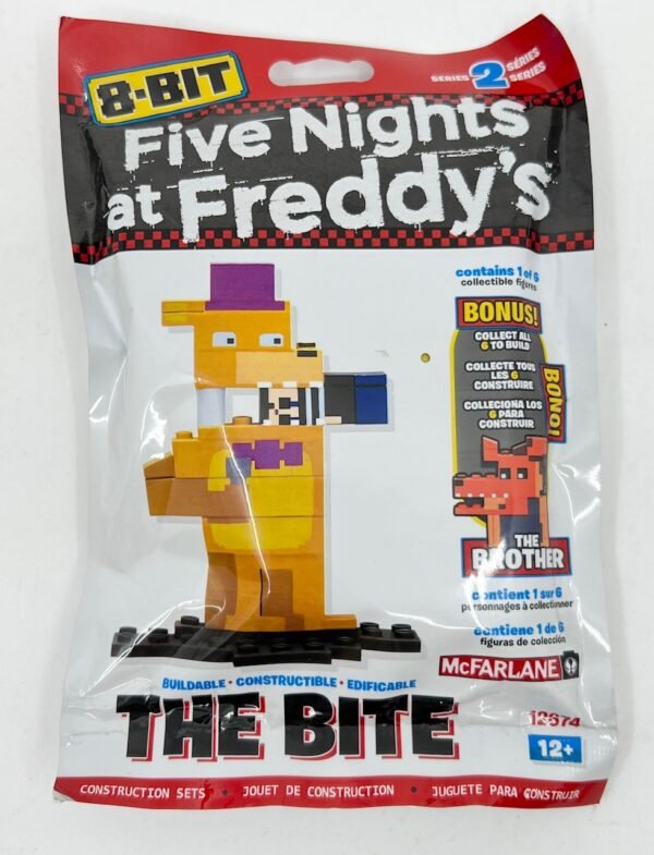 MCFARLANE FIVE NIGHTS AT FREDDY'S 8 BIT FNAF SERIES 2 THE BITE SUPER RARE NEW
