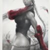 CAMMY STREET FIGHTER CAPCOM ART PRINT ARTGERM SIGNED WITHOUT COA