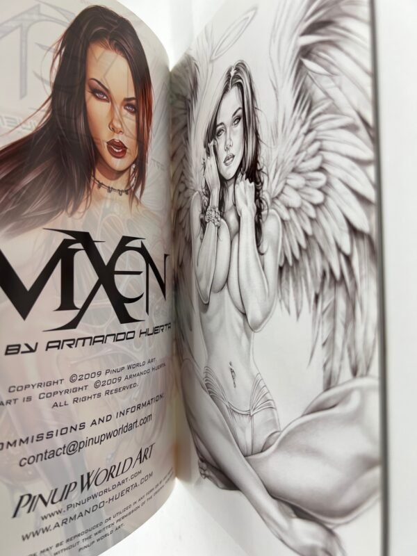 ARMANDO HUERTA PIN UP ART BOOK 2009 SIGNED SDCC EXCLUSIVE