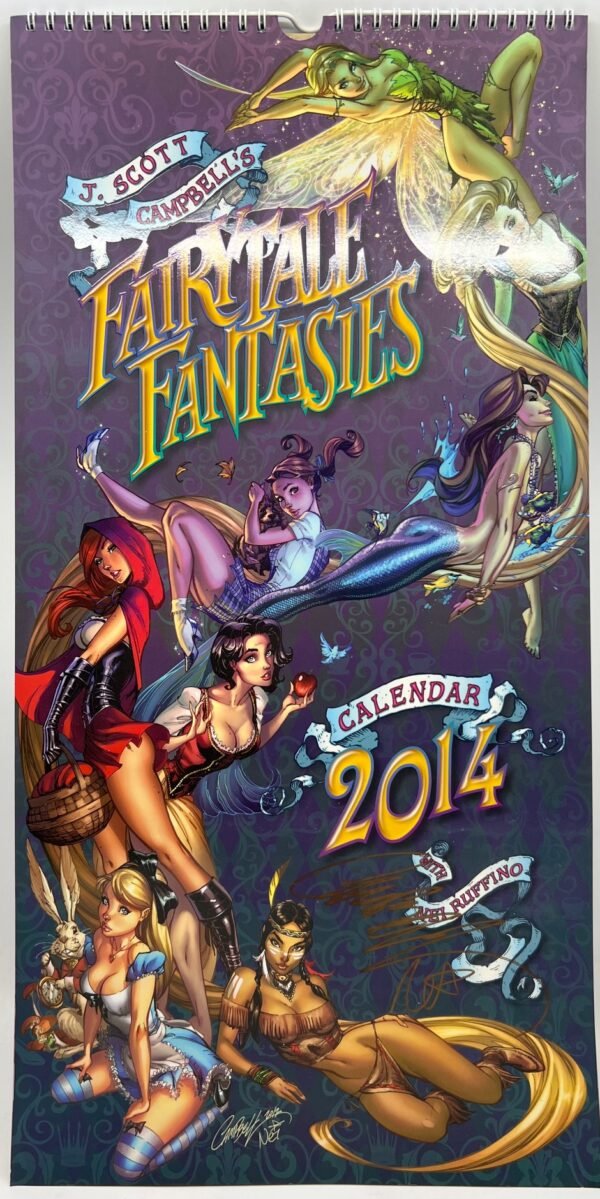 FAIRTALE FANTASIES 2014 CALENDAR BY J SCOTT CAMPBELL