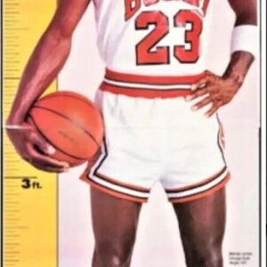 MICHAEL JORDAN 1987 OFFICIAL NBA PRODUCT LIFESIZE POSTER BRAND NEW (STOCK IMAGE)