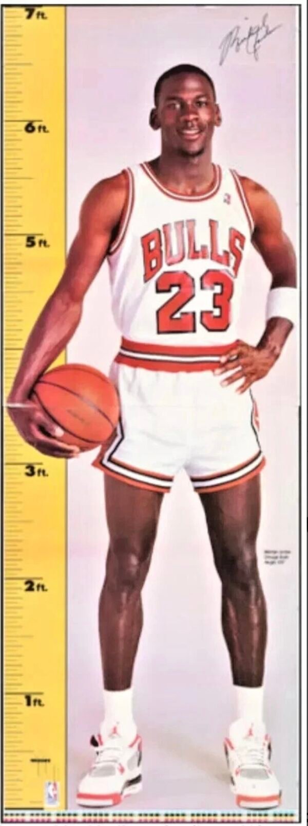 MICHAEL JORDAN 1987 OFFICIAL NBA PRODUCT LIFESIZE POSTER BRAND NEW (STOCK IMAGE)