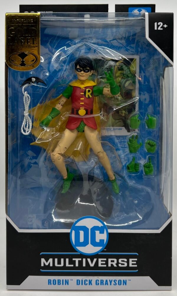 MCFARLANE DC MUTIVERSE ROBIN DICK GRAYSON ACTION FIGURE GOLD LABEL