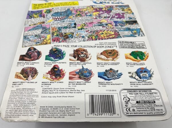 MATTEL MIGHTY MAX 1993 MAN EATER PLAYSET SHARK DOOM NRFB