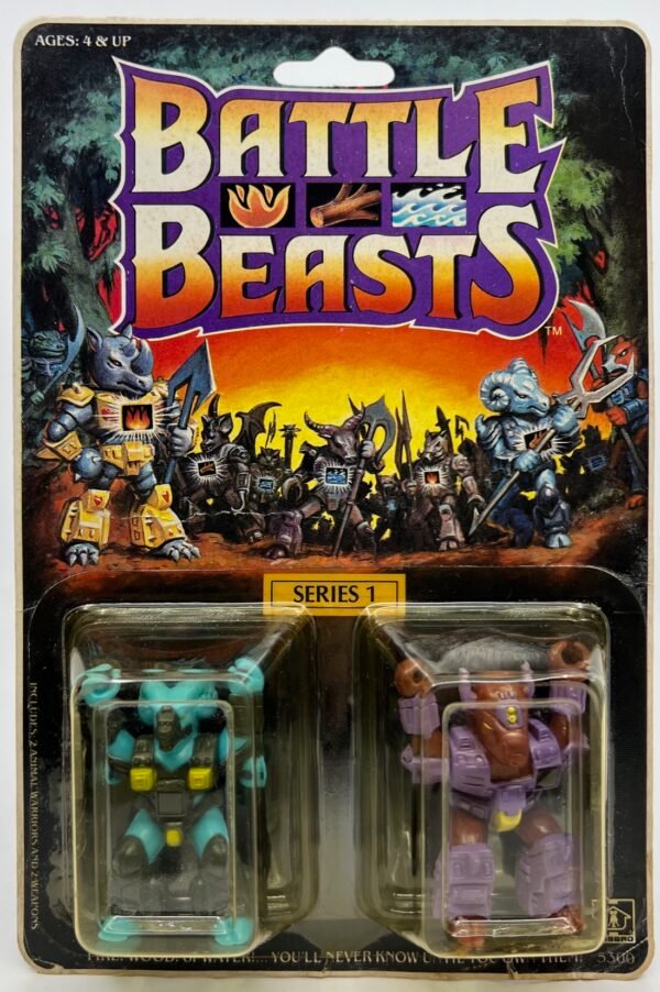 HASBRO 1987 BATTLE BEAST SERIES 1 RAM AND BUFFALO NEW HTF