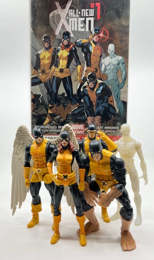 HASBRO MARVEL LEGENDS ALL NEW X MEN 5 pack action figures 2013 toys r us exclusive loose with comic