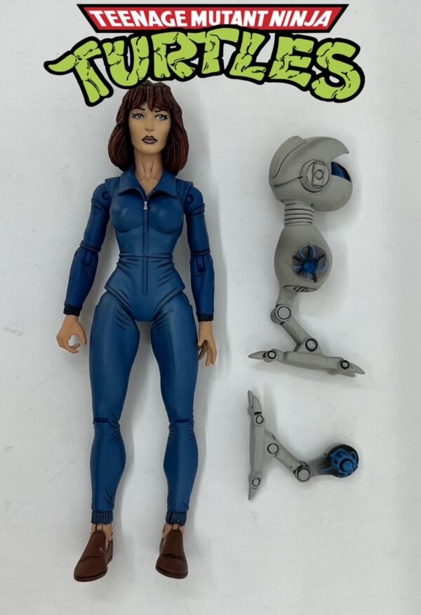 NECA TEENAGE MUTANT NINJA TURTLES TMNT APRIL O'NEAL Mirage comics SDCC 2009 exclusive with mouser loose