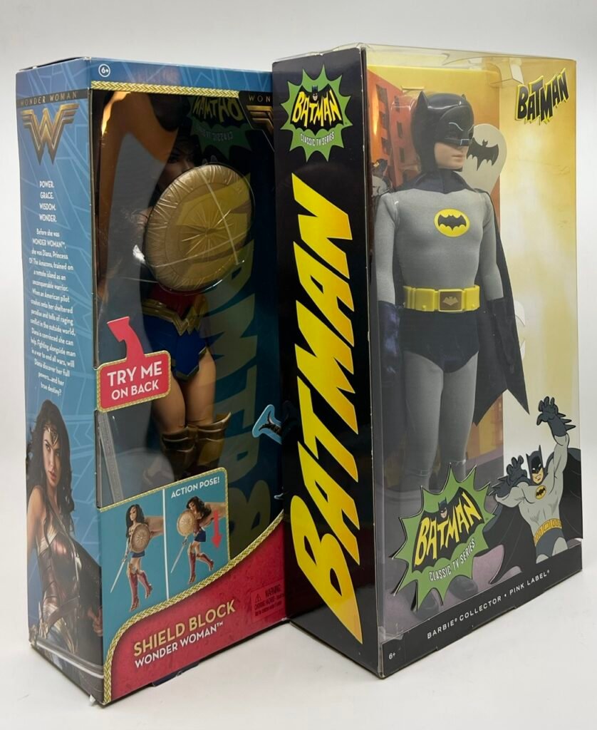 Mattel Wonder Woman Movie Doll & Batman 66 Barbie collector pink label set of 2 US seller in stock