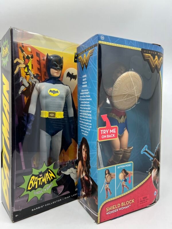 Mattel Wonder Woman Movie Doll & Batman 66 Barbie collector pink label set of 2 US seller in stock