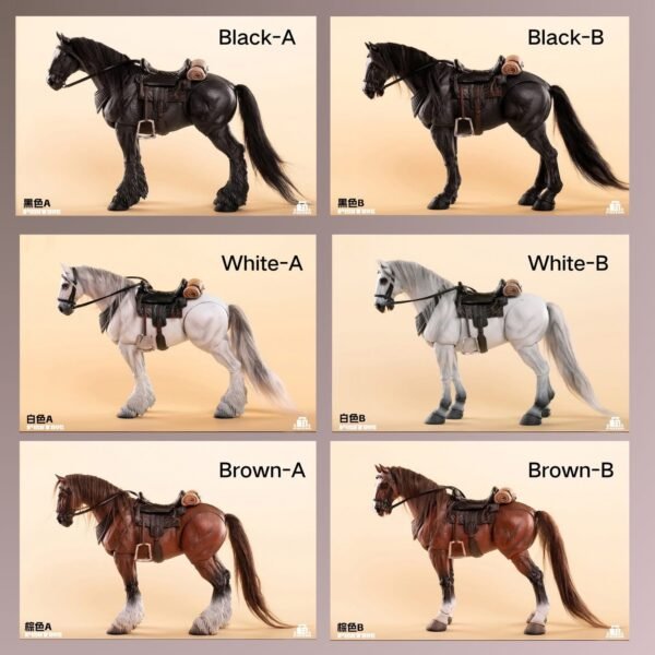 Fish Toys Basic Horse 1/12 scale US seller 2 versions in stock black and brown