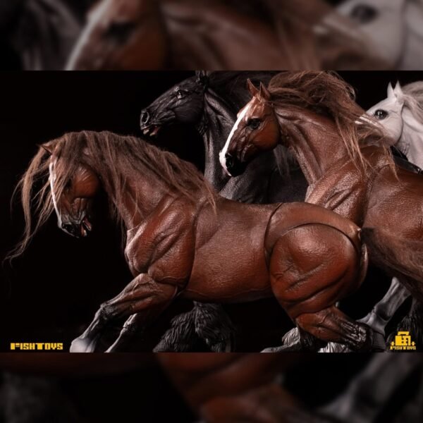 Fish Toys Basic Horse 1/12 scale US seller 2 versions in stock black and brown
