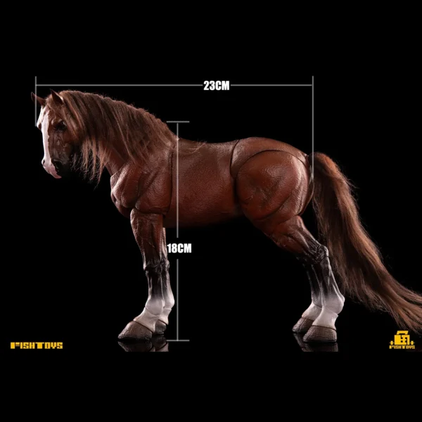 Fish Toys Basic Horse 1/12 scale US seller 2 versions in stock black and brown
