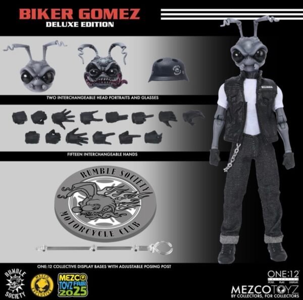 Mezco One:12 Collective Biker Gomez & Motorcycle Deluxe edition IN STOCK! Last one US seller
