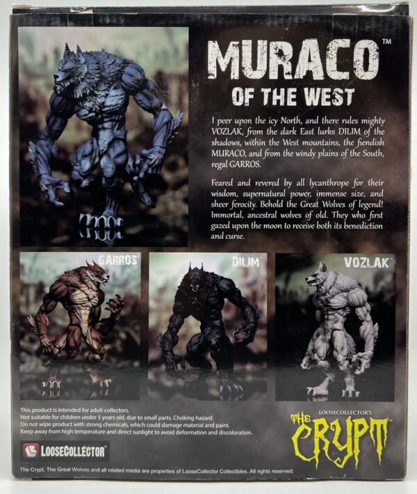 IMG_5200 LOOSE COLLECTOR The Crypt Muraco of the West Action Figure Grey Wolf New In stock US seller