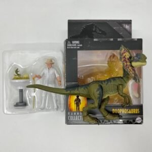 MATTEL Hammond collection SDCC Dr JOHN HAMMOND and DILOPHOSAURUS Set loose