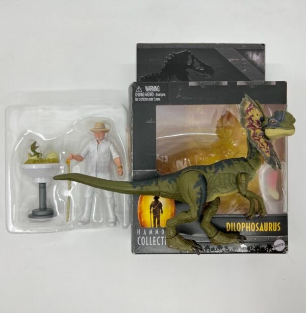 IMG_6275 MATTEL Hammond collection SDCC Dr JOHN HAMMOND and DILOPHOSAURUS Set loose