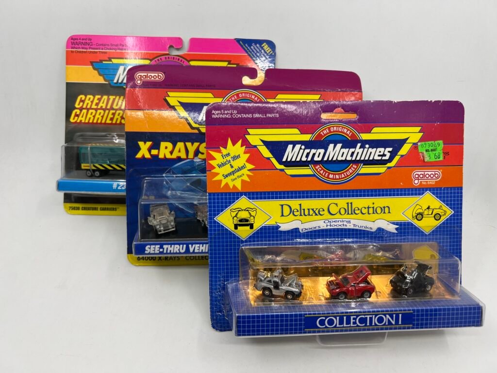 FIRST SET EVER Micro Machines Deluxe Collection 1988 Series 1 Galoob set of 3
