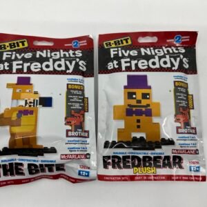 IMG_7888 McFarlane FNAF 8-Bit Series 2 FREDBEAR PLUSH and The Bite Building Set New Sealed