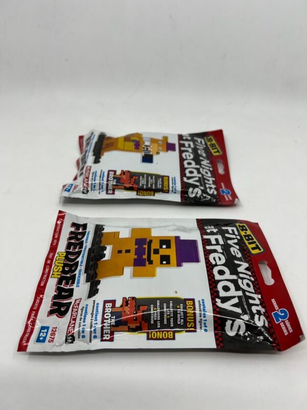 McFarlane FNAF 8-Bit Series 2 FREDBEAR PLUSH and The Bite Building Set New Sealed