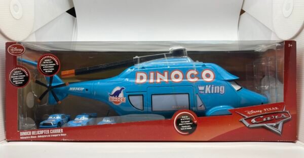 Disney Pixar Cars Dinoco Helicopter Carrier 22 Inch Carrying Case Super Rare