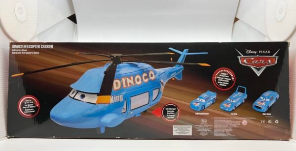 Disney Pixar Cars Dinoco Helicopter Carrier 22 Inch Carrying Case Super Rare