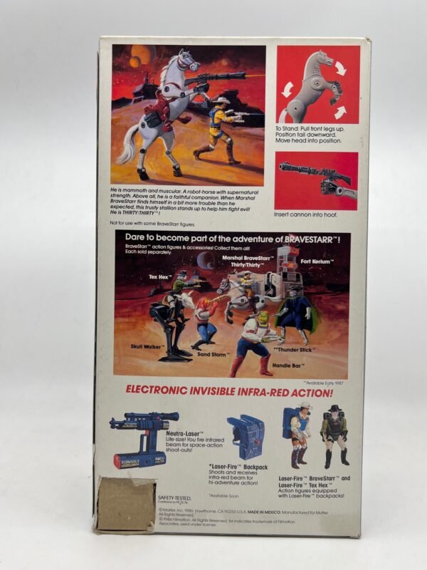 Bravestarr 1986 Thirty/Thirty 30/30 Action figure NRFB Sealed Rare MATTEL