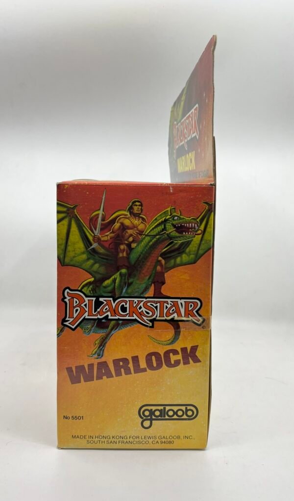 Galoob Vintage 1983 Blackstar Warlock Action Figure NRFB Rare Unpunched