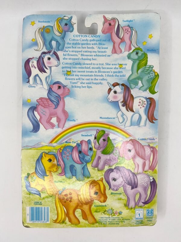 Vintage 1983 Hasbro G1 My Little Pony Cotton Candy - Rare MOC New Sealed
