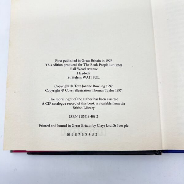 Harry Potter and the Philosophers Stone JK Rowling 1st Edition UK 2nd Print
