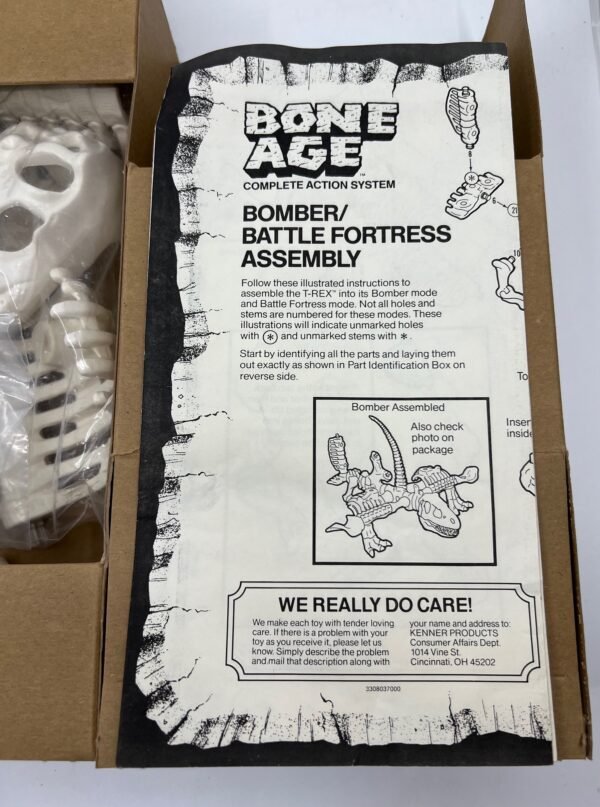 Bone Age T-Rex Kenner 1988 Action Figure open box complete