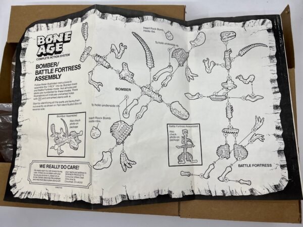 Bone Age T-Rex Kenner 1988 Action Figure open box complete