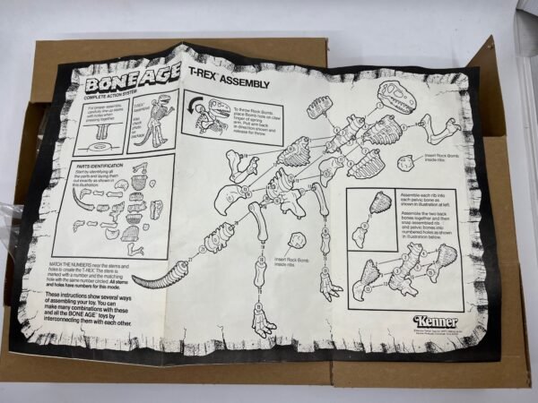 Bone Age T-Rex Kenner 1988 Action Figure open box complete