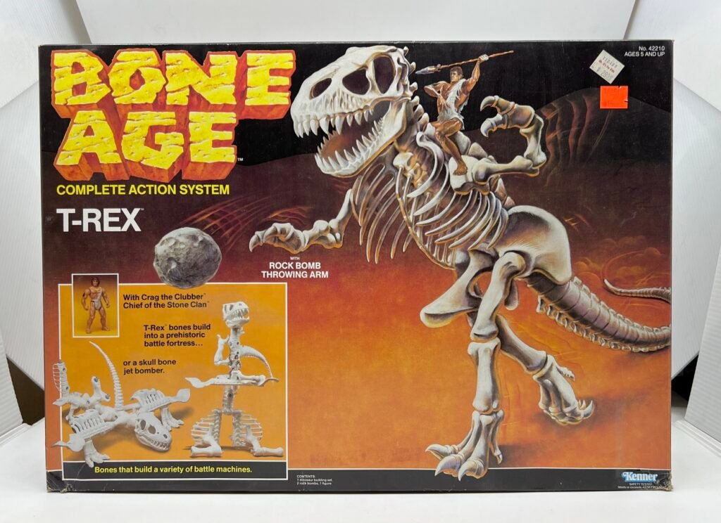 Bone Age T-Rex Kenner 1988 Action Figure open box complete