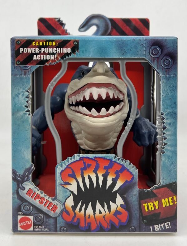 Mattel Street Sharks Ripster 1994 Action Figure Vintage US Seller In stock AFA Ready  Old stock