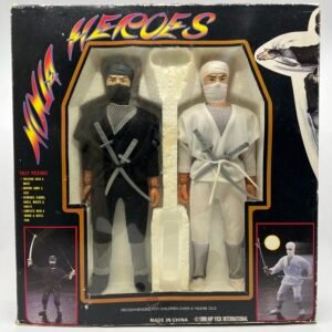 NINJA Heroes Action figures 1990 complete open box used KO MEGO