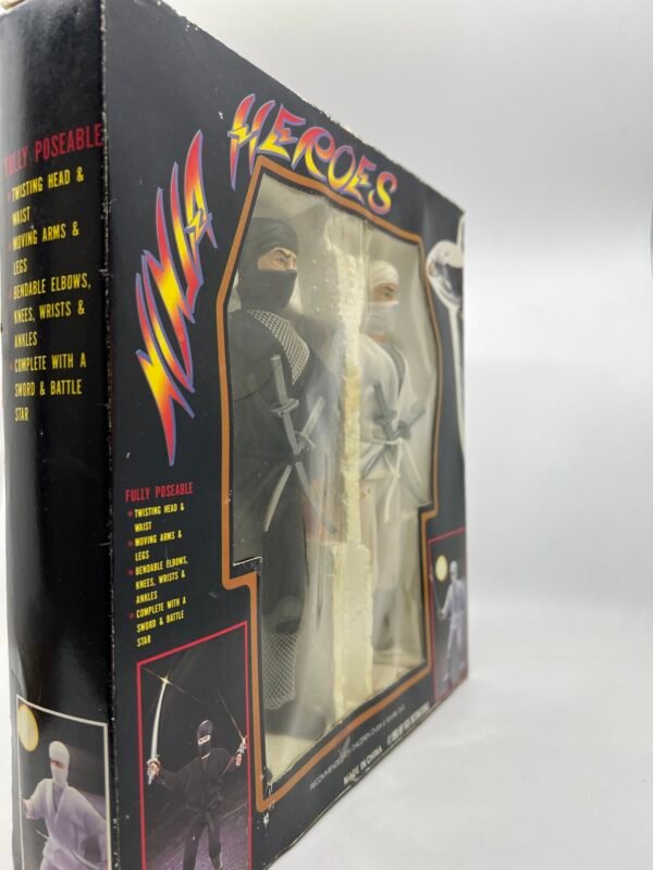 NINJA Heroes Action figures 1990 complete open box used KO MEGO
